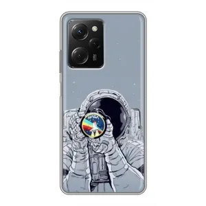 Чехол NASA для Xiaomi POCO X5 Pro (5G) (AlphaPrint) (Космонавт фото)