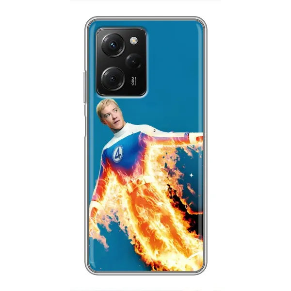 Чохол з принтом «Людина-факел у вогні» для Xiaomi POCO X5 Pro (5G)