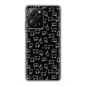 Чохол з принтом для Xiaomi POCO X5 Pro (5G) (AlphaPrint) Модні коти (Маленькі котики)