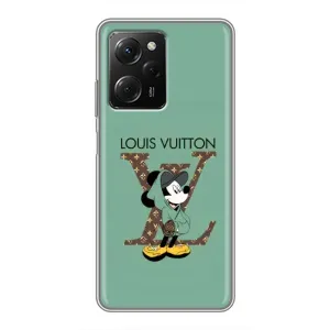 Чехлы Луи Витон для Xiaomi POCO X5 Pro (5G) (AlphaPrint - LOUIS VUITTON) (Микки Маус LV)