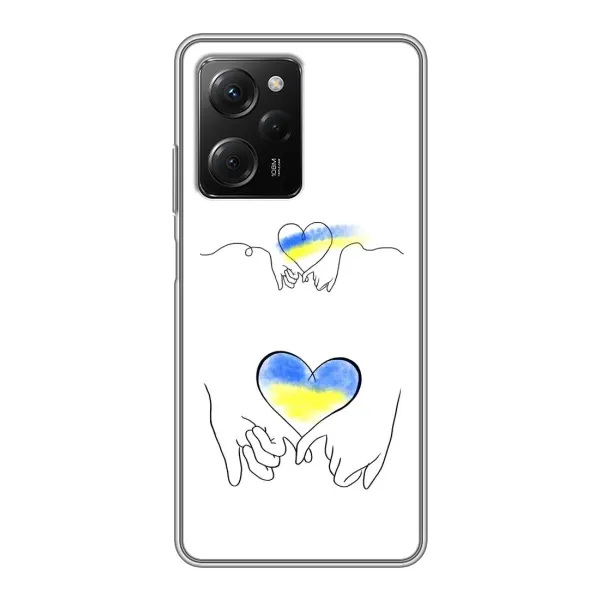 Чохол з принтом «Мир Україні» для Xiaomi POCO X5 Pro (5G)