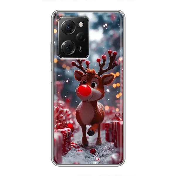 Чохол з принтом «Олень серед подарунків» для Xiaomi POCO X5 Pro (5G) Чохол з принтом «Олень серед подарунків» для Xiaomi POCO X5 Pro (5G)