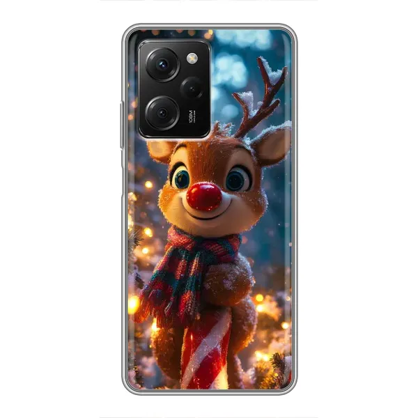 Чохол з принтом «Олень з шарфом» для Xiaomi POCO X5 Pro (5G) Чохол з принтом «Олень з шарфом» для Xiaomi POCO X5 Pro (5G)