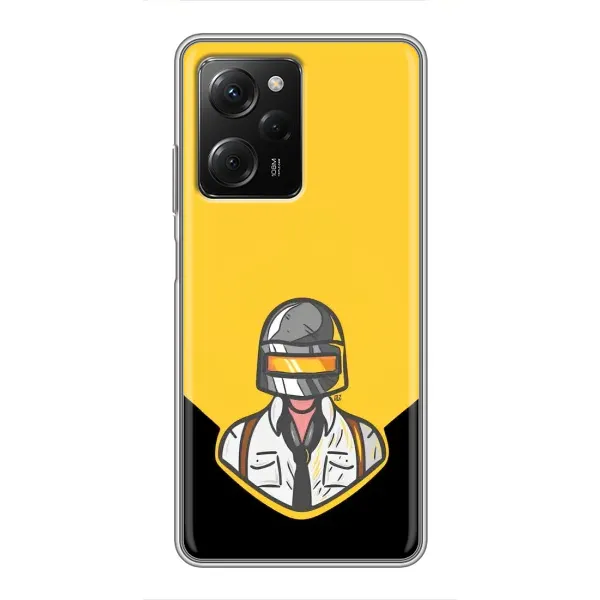 Чохол з принтом «Пабг в шоломі» для Xiaomi POCO X5 Pro (5G)
