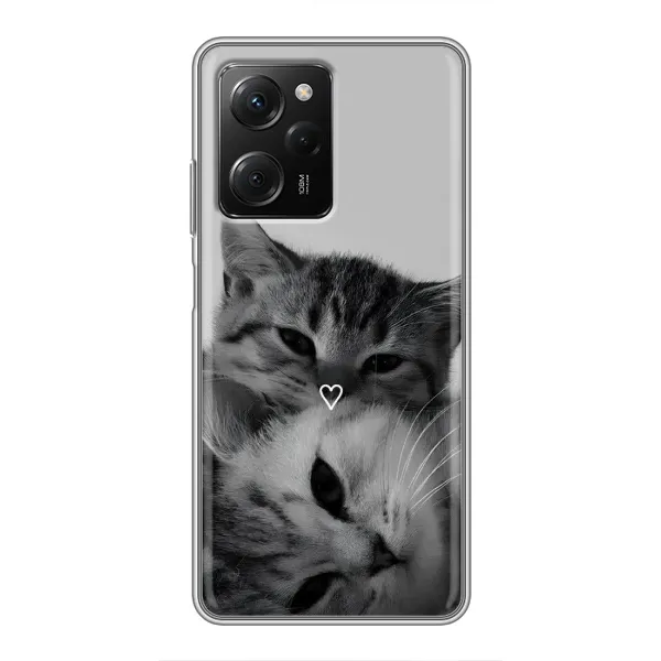 Чохол з принтом «Пара котів» для Xiaomi POCO X5 Pro (5G)