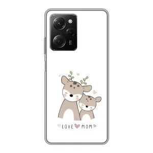 Чохол з принтом «Оленята мама і малюк» для Xiaomi POCO X5 Pro (5G)