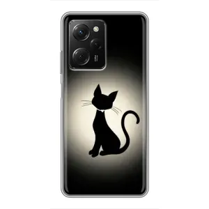 Чохол з принтом для Xiaomi POCO X5 Pro (5G) (AlphaPrint) Модні коти (Силует котика)