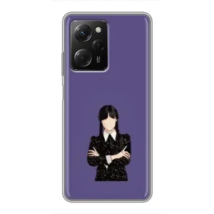 Чохли Венсдей на Xiaomi POCO X5 Pro (5G) Уенсдей (AlphaPrint) (Венздей у чорному)