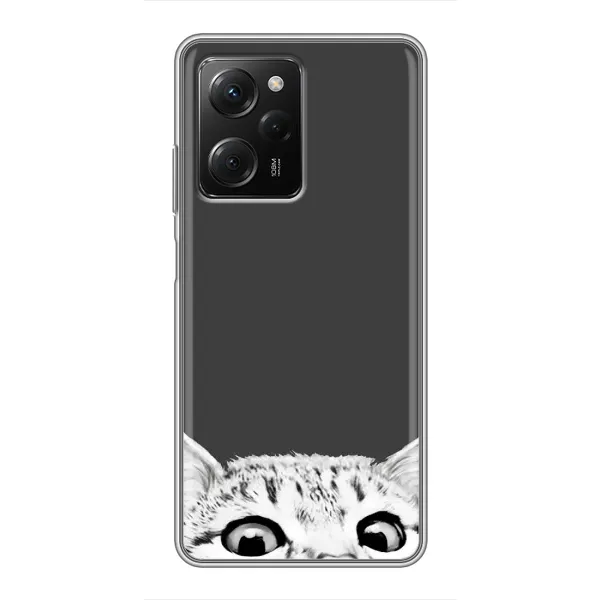 Чехол с принтом «Выглядывает кот» для Xiaomi POCO X5 Pro (5G) Чехол с принтом «Выглядывает кот» для Xiaomi POCO X5 Pro (5G)