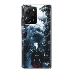 Новорічні, Святкові Чохли для Xiaomi POCO X5 Pro (5G) - 2024 год (Зимовий потяг)