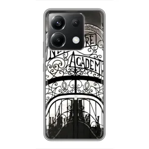 Чехол с дизайном Венздей 2 на Xiaomi POCO X6 5G (Ворота Академии Невермор)