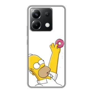 Чехол с Симпсонами для Xiaomi POCO X6 5G (VPrint) (Гомер с пончиком)