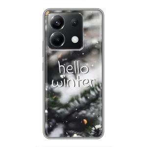 Новорічні, Святкові Чохли для Xiaomi POCO X6 5G - 2024 год (Hello winter)