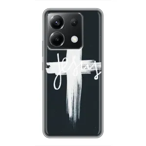 Чехол для Xiaomi POCO X6 5G (AlphaPrint) - (Христианские) (Иисус)