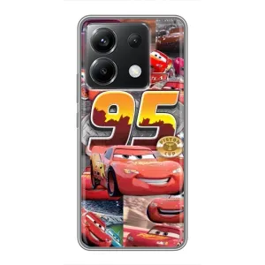 Силиконовый чехол Маквин для Xiaomi POCO X6 5G (Коллаж Молния Маквин)