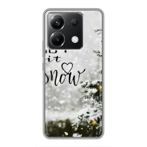 Новорічні, Святкові Чохли для Xiaomi POCO X6 5G - 2024 год (Let it snow)