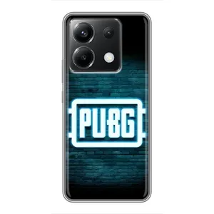 Чехол PUBG для ПОКО Х6 5G (AlphaPrint) (Лого PUBG)