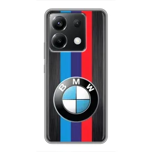 Чохол для Сяомі ПОКО ІКС 6 5Ж - з принтом БМВ (AlphaPrint) (Лого BMW)
