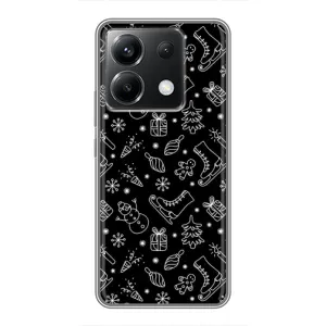 Новорічні, Святкові Чохли для Xiaomi POCO X6 5G - 2024 год (Новорічний фон)