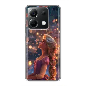 Чехол Рапунцель для Xiaomi POCO X6 5G (Рапунцель фонарики)
