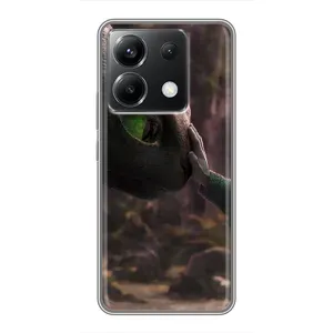 Чехол как приручить дракона на Xiaomi POCO X6 5G (Сцена с драконом)