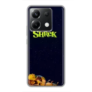 Чехол с мультфильмом Шрек на Xiaomi POCO X6 5G (Отдыхающий Шрек)