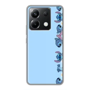 Чехол с принтом Стич на Xiaomi POCO X6 5G (Стич фон)