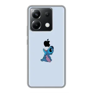 Чехол с принтом Стич на Xiaomi POCO X6 5G (Stitch apple)