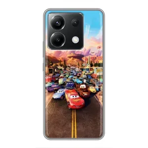 Силиконовый чехол Маквин для Xiaomi POCO X6 5G (Тачки на трассе)