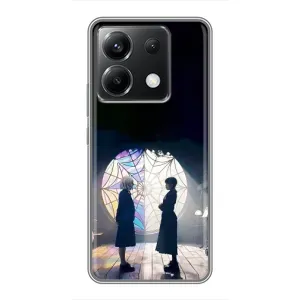 Чехлы Венсдей на Xiaomi POCO X6 5G Уэнсдей (AlphaPrint) (Уэнздей и Инид)