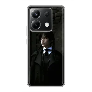 Чехол с дизайном Венздей 2 на Xiaomi POCO X6 5G (Темный стиль Уэнздей)