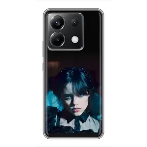 Чехлы Венсдей на Xiaomi POCO X6 5G Уэнсдей (AlphaPrint) (взгляд Уэнздей)