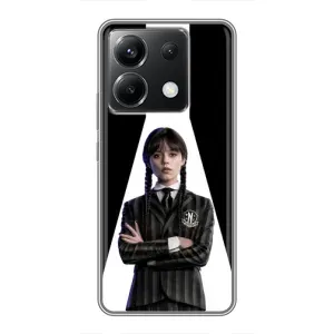 Чехлы Венсдей на Xiaomi POCO X6 5G Уэнсдей (AlphaPrint) (W-Wednesday)