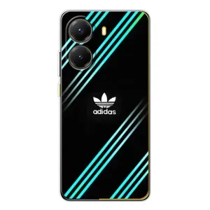 Чехлы Адидас для Xiaomi POCO X7 Pro (AlphaPrint) (Адидас с полосами)