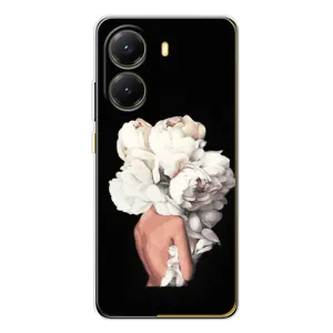 Чехлы (ART) Цветы на Xiaomi POCO X7 Pro (VPrint) (Белые цветы)