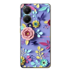 Чехлы с Цветами для Xiaomi POCO X7 Pro (VPrint) (Цветочный дизайн)
