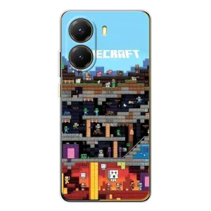 Чохол Майнкрафт на Xiaomi POCO X7 Pro (AlphaPrint) Minecraft (фон Minecraft)