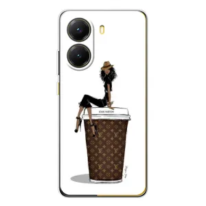 Чехлы Луи Витон для Xiaomi POCO X7 Pro (AlphaPrint - LOUIS VUITTON) (кофе LOUIS VUITTON)