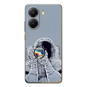Чехол NASA для Xiaomi POCO X7 Pro (AlphaPrint) (Космонавт фото)