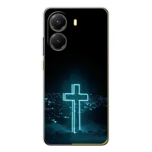 Християнські Чохли для Xiaomi POCO X7 Pro (AlphaPrint) (Хрест і місто)