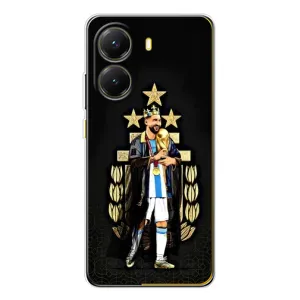 Чехлы для Xiaomi POCO X7 Pro (Leo чемпион) (AlphaPrint) (Месси Король)