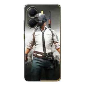 Чехол PUBG для Поко Х7 Про (AlphaPrint) (Пабг мен)
