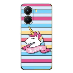 Чехол для Поко Х7 Про - (Единорожки - Новинки) (AlphaPrint) (Unicorn)