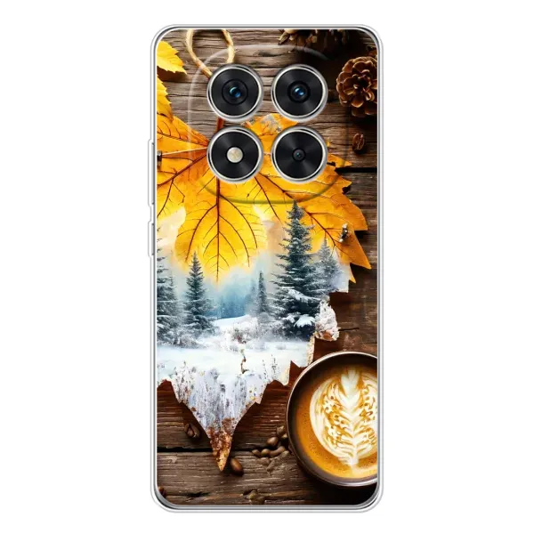 Чехол с принтом «Осенне-зимний кофе» для Xiaomi POCO X7