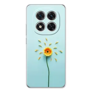 Чехлы с Цветами для Xiaomi POCO X7 (VPrint) (Желтый цветок)