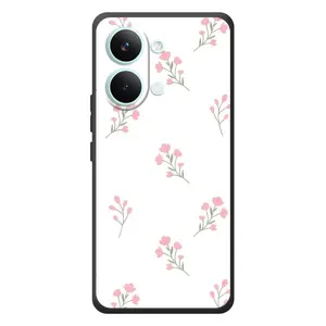 Чехол с цветочным принтом на :.Xiaomi Poco X8 Pro Max
(Розовые цветы)