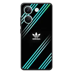 Чехлы Адидас для Xiaomi Poco X8 Pro (AlphaPrint) (Адидас с полосами)