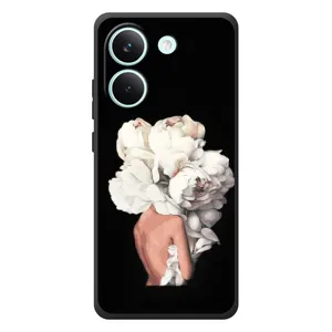 Чехлы (ART) Цветы на Xiaomi Poco X8 Pro (VPrint) (Белые цветы)
