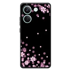 Чехол для Шiaomi Поко X8 Про - с принтом (Дизайнерские) (AlphaPrint) (Цветочки маленькие)