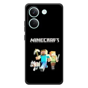 Чохол Майнкрафт на Xiaomi Poco X8 Pro (AlphaPrint) Minecraft (герої Minecraft)